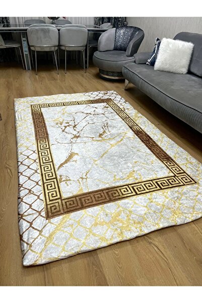 ESPİCAL HOME Elastic Carpet Cover Made of Soft Velvet Fabric