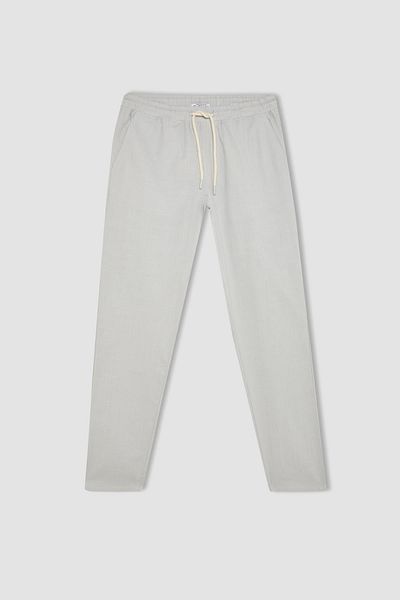 DeFacto Letní Jogger Kalhoty Bavlna Úzká noha Pas Šněrování Elastické Kapsy Z6475az24sp