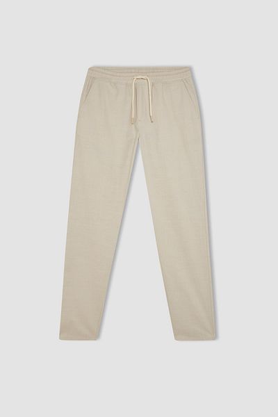 DeFacto Βαμβακερό Skinny Jogger παντελόνι - με κορδόνια στη μέση και ελαστικές τσέπες Z6475az24sp