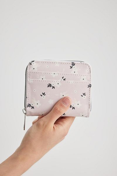 DeFacto Women's Flower Patterned Faux Leather Wallet C0876Axns