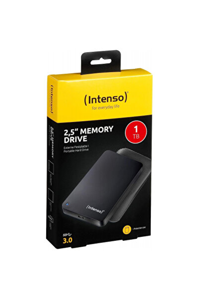OEM INTENSO 6023560, 1TB, 2.5", USB3.0, Taşınabilir, Harici HDD, Siyah