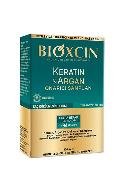 Bioxcin 300 ml Keratin and Argan Repair Shampoo - MFREYON00929