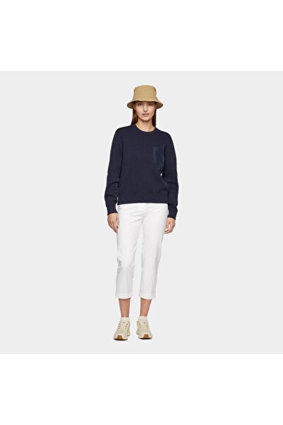 Tommy Hilfiger Organıc Cotton Woman Sweatshırt On Pocket