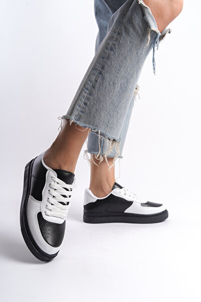 BAKGİY Μαύρο-άσπρο-μαύρο γυναικείο αθλητικό παπούτσια BG1003-101-0001