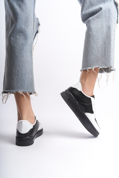 Moda Değirmeni Black-White-Black Women's Sneakers BG1003-101-0001