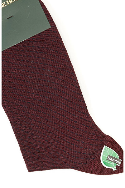 George Hogg Lacivert Bordo Erkek Bambu Çorap