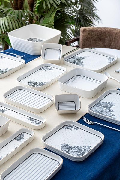 ACAR Leonas 6-Person 45 Piece Breakfast & Dinner Set