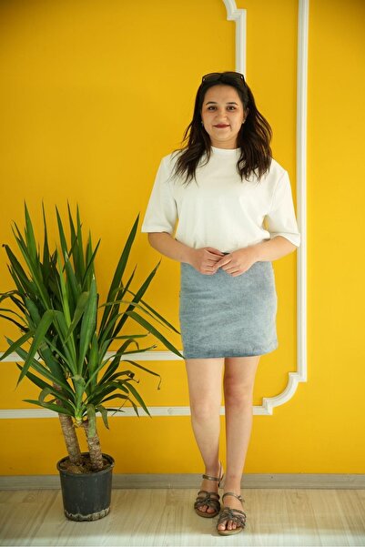 ARV MODA FASHİON THAT İNSPİRES Padded T-Shirt Twist Model Denim Design Dress ...