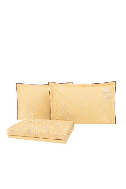 Yataş Menard Double 100% Cotton Pique Set - Yellow
