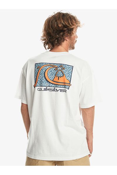 Quiksilver Take Us Back Bubble Ss Ανδρικό λευκό μπλουζάκι Eqyzt07652-10