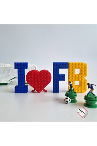 NN DECOR Lego Uyumlu Dekoratif Harfler - Futbol Setleri - 8cm