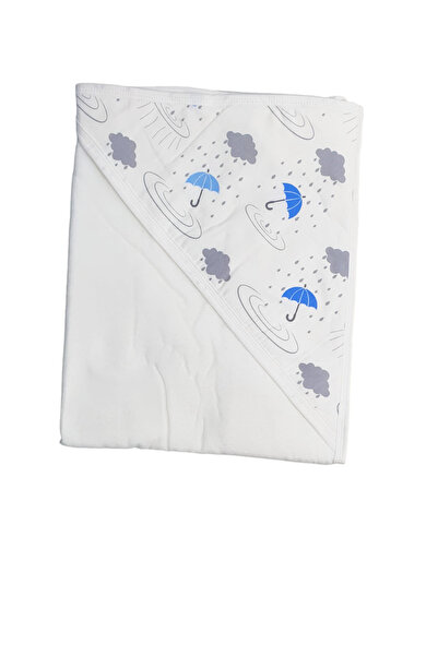 Bebemekan Tülbentli bebek banyo havlusu Şemsiye Desen 75x85 cm