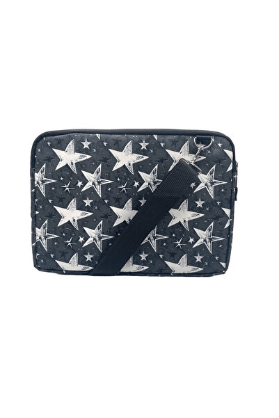 Differ Studio 15-15,6 инча сив калъф с цип за лаптоп/Macbook/ноутбук/чанта с мотив на звезди, устойчив на вода
