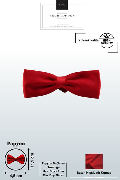 Koch London Standard Solid Color Bow Tie