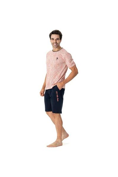 U.S. Polo Assn. Us Polo Assn. Комплект къси панталони с половин ръкав - Нулева яка Уш.пр