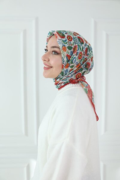 başörtü dükkanı Basic Eşarp Karanfil Desen