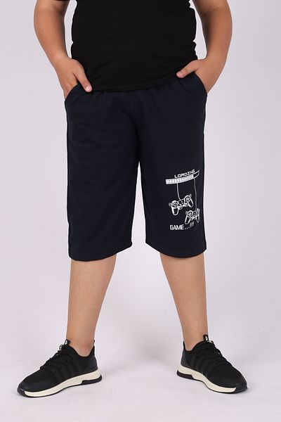 Çiggo Kids Pantaloni scurți/Capri cu buzunare cu imprimeu pentru jocuri de încărcare pentru băieți