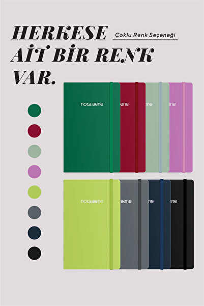 Victoria's Journals Nota Bene Classic Flexible Cover Notebook, 13x21 cm, Striped