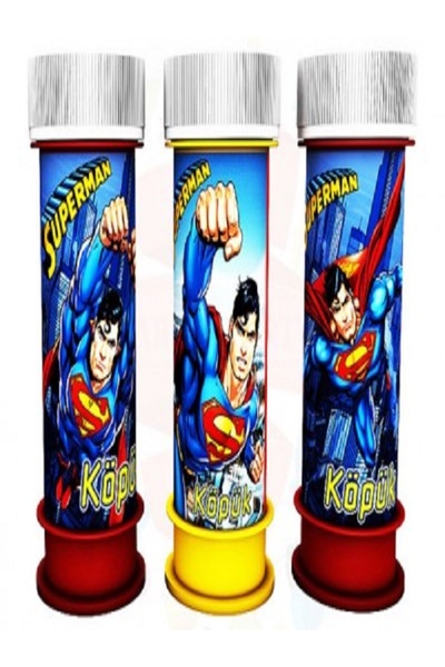 Kazanabil Süperman Baskılı Köpük Baloncuk Çıkaran Oyuncak 1 Adet