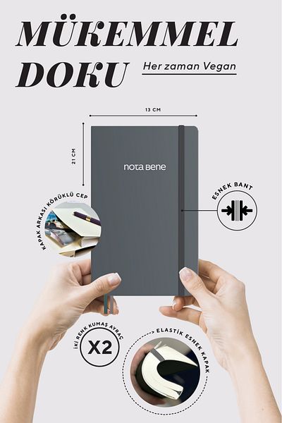 Victoria's Journals Σημειώστε Κλασικό Ευέλικτο Κάλυμμα Σημειωματάριο, 13x21 cm, Ριγέ