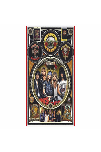 Hayat Poster Guns'N Roses Music Band Home Decoration Painting Mini Retro Wood...