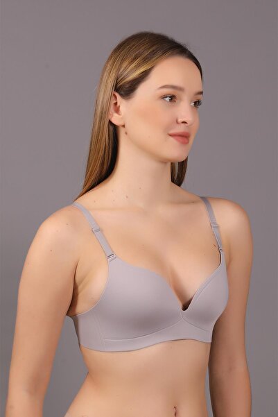 cotonhause Γυναικείο σουτιέν Ghost με λεπτό σφουγγάρι ανοιχτό γκρι C5T4N1O633
