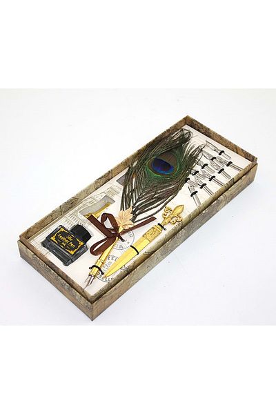 HEPBİMODA Patterned Dip Inkwell Set