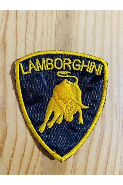 icase رقعة شعار مطرزة لامبورغيني - رقعة قابلة للخياطة (6 × 8 سم)