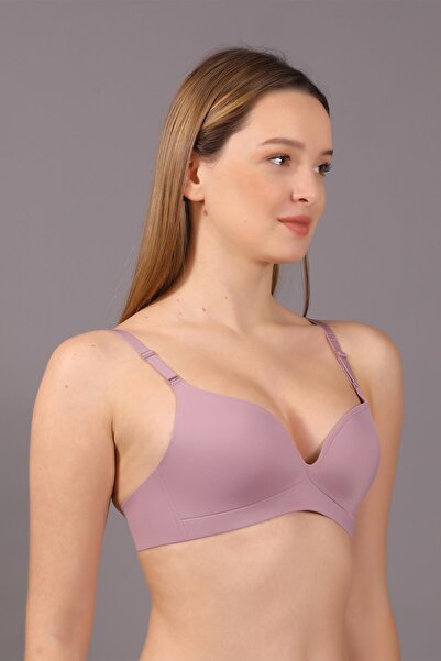 cotonhause Γυναικείο σουτιέν με λεπτό σφουγγάρι Dusty Rose Ghost C5T4N1O633 κομμένο με λέιζερ