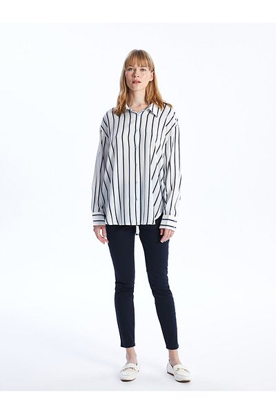 LC Waikiki Dámské kalhoty LCW Extra Slim Fit