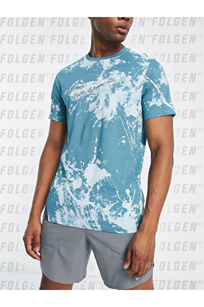 Nike Футболка з графічним принтом Run Division Ll Bone Swoosh для бігу Erkek Spor Tişört