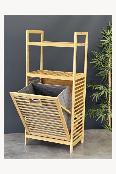 Doğudeko Lüx Bambu Raflı Çamaşırlık