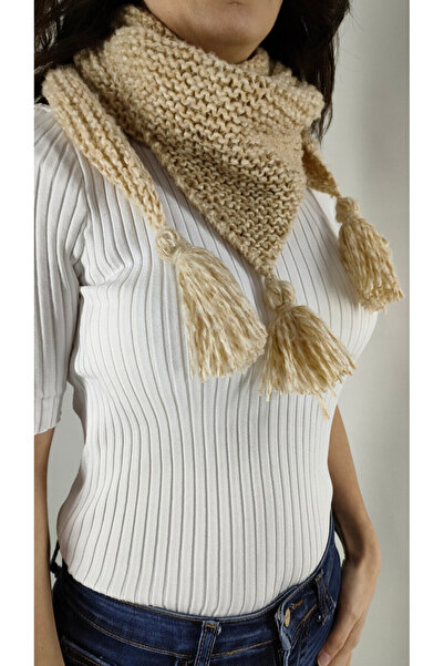 ZÜMAL Χειροποίητο πολύχρωμο κασκόλ Πλεκτό στο χέρι (ΧΡΩΜΑ ΜΕΛΙ)