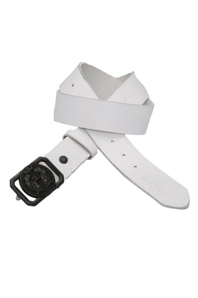 Generic Brand Cg145 Metal Buckle Leather Sports Men's Belt