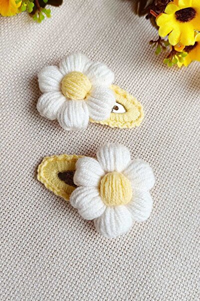 D&D CONCEPT Agrafă pentru fete cu model margaretă - cu închidere prin capsă, ...