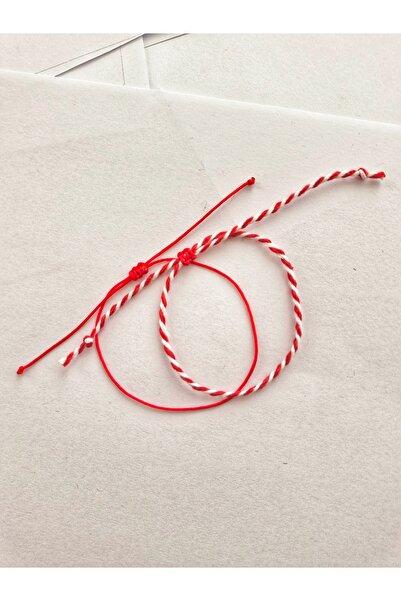 ONEPRETTYWISH Kırmızı İp ve  Marteniçka Kombin 2li Set