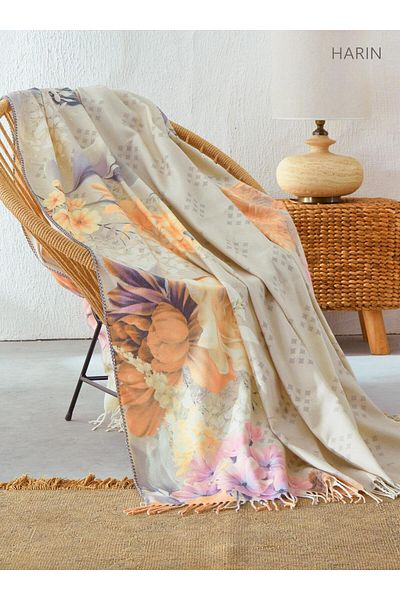 The Club Cotton BOHO SPECIAL PRODUCTION MULTI-PURPOSE FRINGED BLANKET 220X240 CM
