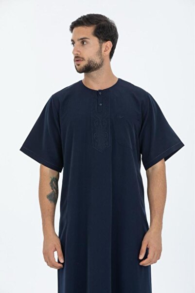 Mercan Hijab MERCAN FİSTAN NAKIŞLI KISA KOLLU