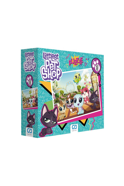 CA Games سلسلة ألغاز للأطفال مرخصة من Littlest Pet Shop مقاس 34 × 24 سم