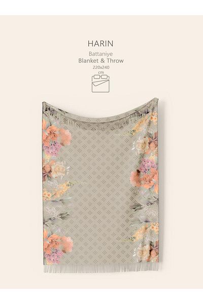 The Club Cotton BOHO SPECIAL PRODUCTION MULTI-PURPOSE FRINGED BLANKET 220X240 CM