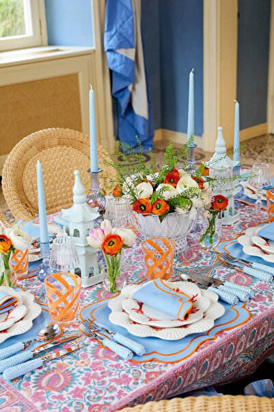 SANAT SEPET İŞLERİ Pastel Renk Konik Şamdan Mum - 4' Lü Set