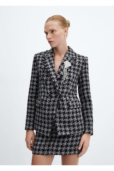 MANGO Woman Tweed mini skirt