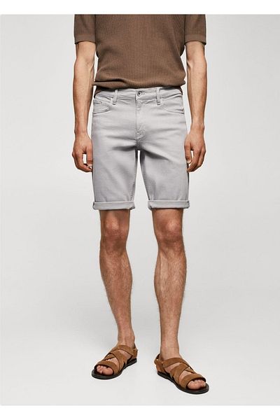 MANGO Man Slim fit jeans bermuda shorts