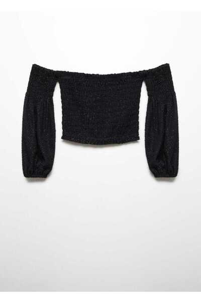 MANGO Woman Lureks Omuzları Açık Bluz