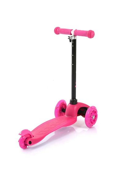 Rookie Pink LED Lighted 3 Wheel Scooter