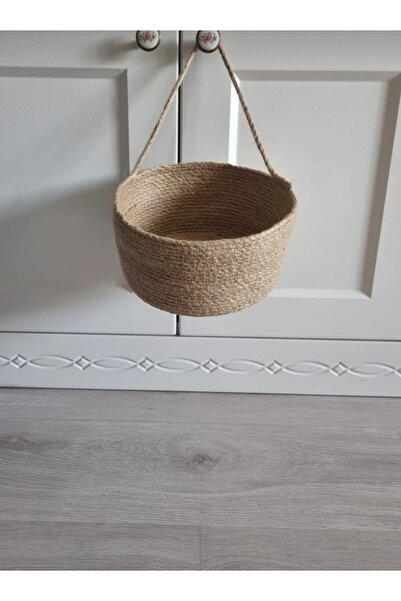 ÖRGÜM منظم ديكور سلة الجوت