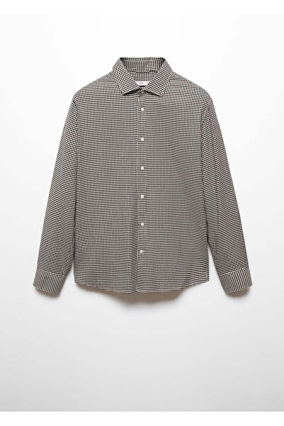 MANGO Man Pötikareli Gofre Gömlek