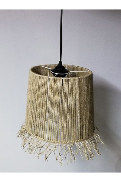 TEKAY AYDINLATMA Jute String Knitted Chandelier