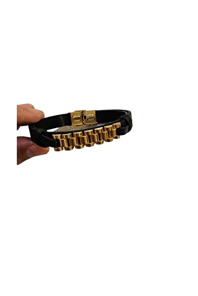G Sport POLO Luxury Leather Steel VIP Men's Bracelet