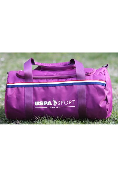 U.S. Polo Assn. حقيبة سفر رياضية كبيرة الحجم للجنسين متعددة الأقسام للياقة البدنية باللون الأزرق الداكن مقاس 50*25*25 سم
